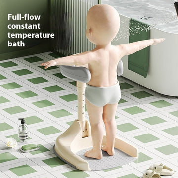 Baby Bath with Shower Stand Support|Anti-Pinch Soporte para Bañera de Bebé Adjustable Shower Tower and Anti-Slip for Toddler Standing Up Themselves,Ideal Gift for Infants